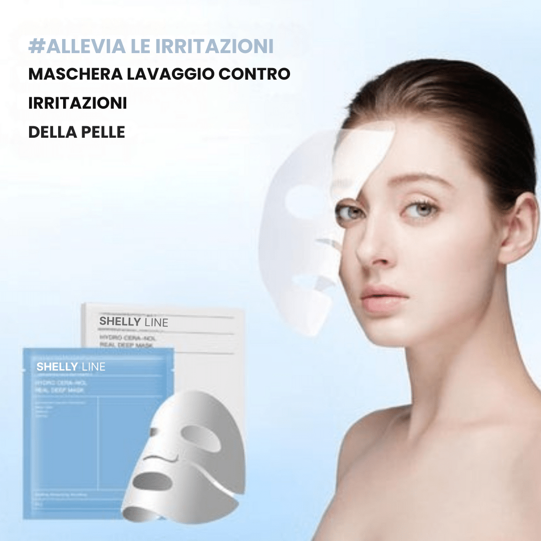Shelly Line™ - Maschera Viso Bio - Collagene Blu - Sweety Dreams