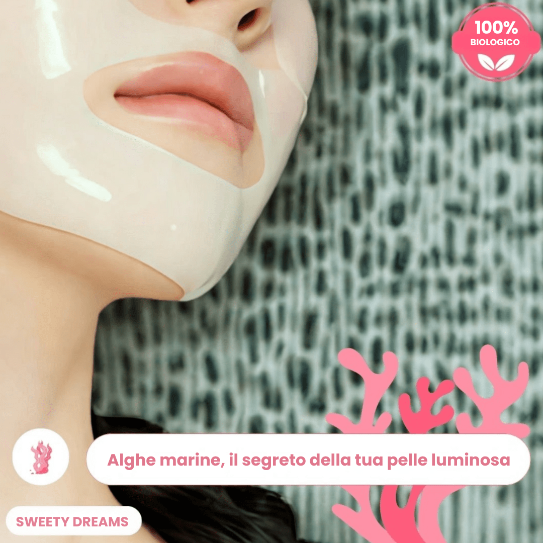 Shelly Line™ - Maschera Viso Bio - Collagene Verde - Sweety Dreams