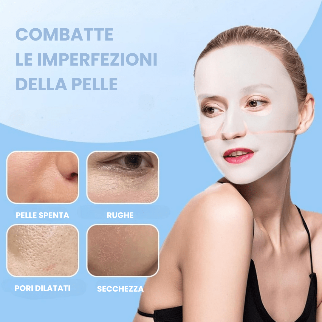 Shelly Line™ - Maschera Viso Bio - Collagene Blu - Sweety Dreams